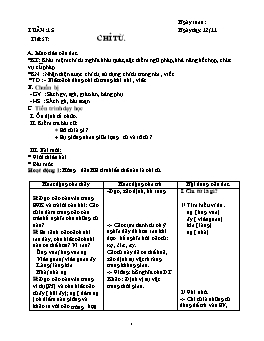 Giáo án môn Ngữ văn 6 - Tiết 57: Chỉ từ