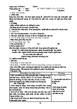 Giáo án Ngữ văn 9 - Tiết 24: Sự phát triển của từ vựng (tiếp theo)