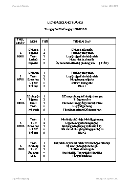 Kế hoạch bài dạy lớp 5 - Tuần 21