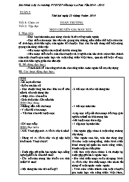 Giáo án các môn lớp 5 - Trường PTDTBT tiểu học La Pan Tẩn 2014 - 2015