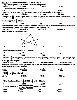 Đề thi học sinh giỏi lớp 5 - Đề 3