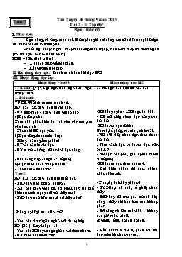 Giáo án tổng hợp các môn học lớp 2 năm 2013 - Tuần 7