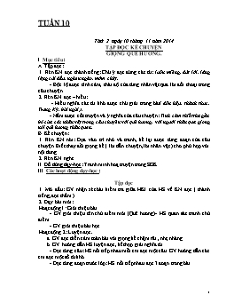 Giáo án tổng hợp các môn học lớp 3 - Tuần 10