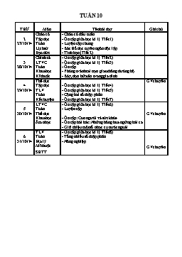 Giáo án tổng hợp các môn học lớp 5 - Tuần 10