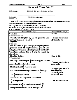 Giáo án tổng hợp các môn học lớp 5 - Tuần 2