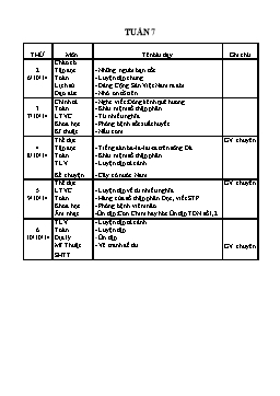 Giáo án tổng hợp các môn học lớp 5 - Tuần 7