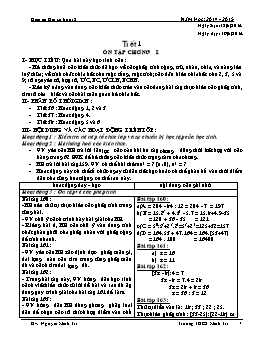 Giáo án Đại số 7 buổi 2 - Trường THCS Minh Trí