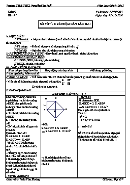 Giáo án Đại số 7 - Tiết 17 đến 22 - Trường TH&THCS Nguyễn Văn Trỗi