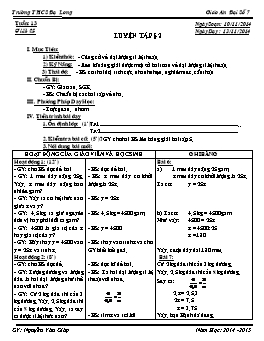 Giáo án Đại số 7 tiết 25: Luyện tập §2