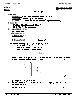Giáo án Đại số 7 tiết 33: Luyện tập §7