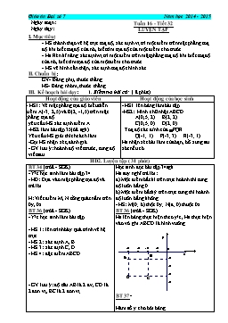 Giáo án Đại số 7 - Tuần 16, 17