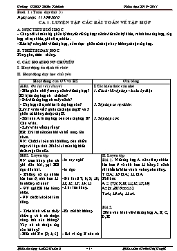 Giáo án dạy buổi 2 Toán 6 - Trường THCS Hiển Khánh