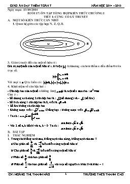 Giáo án dạy thêm Toán 7 - Kì 1