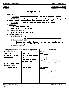 Giáo án Hình học 7 tiết 29: Luyện tập §5