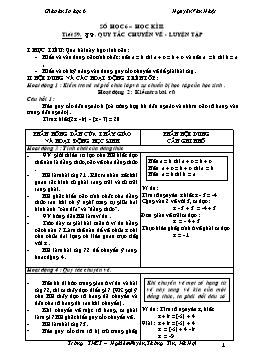 Giáo án Số học 6 kì 2 - Trường THCS Nghiêm Xuyên