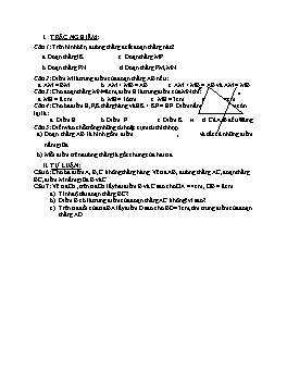 Kiểm tra Hình học 6 (tiết 15)