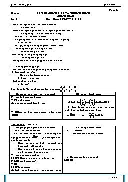 Giáo án Giải tích 11 CB - GV: Phan Thị Hồng Gấm