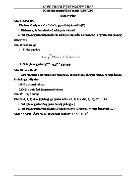 13 đề thi thử tốt nghiệp THPT môn Toán