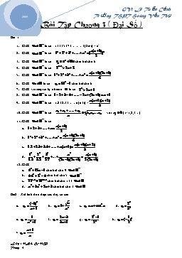 Bài Tập Chương 3 ( Đại Số 11)