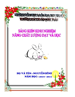 Bìa Sáng kiến kinh nghiệm - Bìa Giáo án