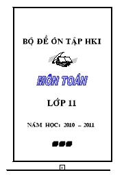 Bộ đề ôn tập HKI môn Toán lớp 11