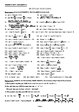 Đề ôn tập Toán lớp 11