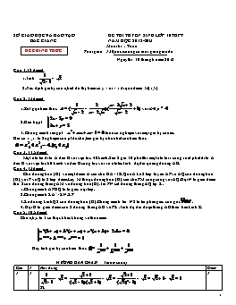 Đề thi tuyển sinh vào lớp 10 THPT tỉnh Bắc Giang năm học 2012 - 2013 môn thi: Toán