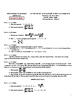 Đề thi tuyển sinh vào lớp 10 THPT tỉnh Đồng Nai năm học 2012 - 2013 môn thi: Toán