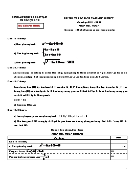 Đề thi tuyển sinh vào lớp 10 THPT tỉnh Tuyên Quang năm học 2012 - 2013 môn thi: Toán