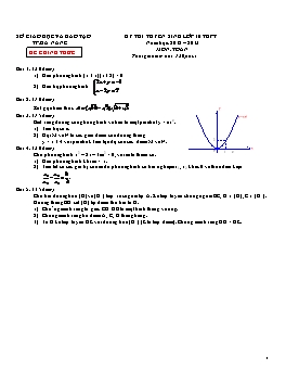 Đề thi tuyển sinh vào lớp 10 THPT TP. Đà Nẵng năm học 2012 - 2013 môn thi: Toán