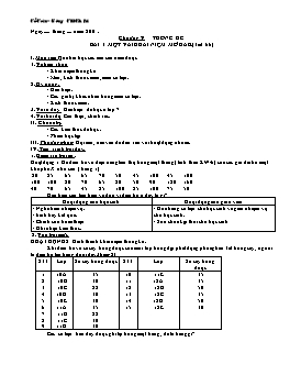 Giáo án Đại số 10 - Chương V: Thống kê - Trường THPT A Lưới