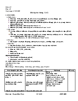 Giáo án Đại số 11 Cơ bản tiết 19: Bài tập ôn chương I (t2)