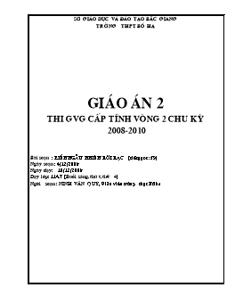 Giáo án Đại số 11 tiết 39: Biến ngẫu nhiên rời rạc