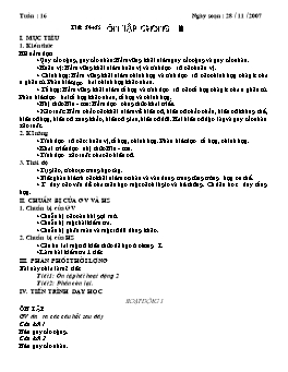 Giáo án Đại số 11 tuần 16