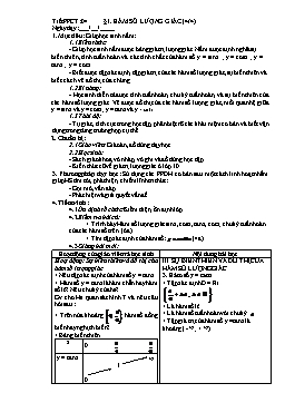 Giáo án Đại số Giải tích 11 tiết 4: Hàm số lượng giác (4/4)