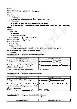 Giáo án Đại số và Giải tích 11: Bài tập về phương trình lượng giác