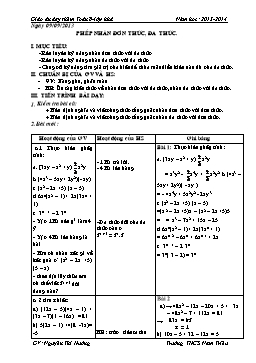 Giáo án dạy thêm Toán 8-Lớp khá