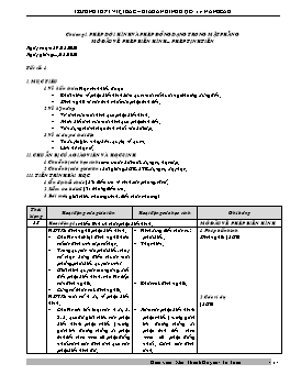 Giáo án Hình học 11 - Nâng cao - Trường THPT Việt Bắc