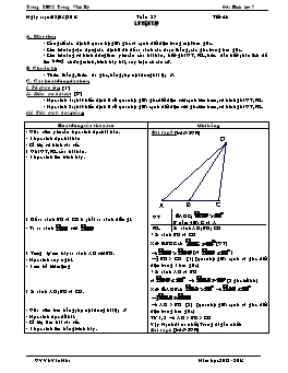 Giáo án Hình học 7 - Tuần 27 - Trường THCS Trương Vĩnh Ký