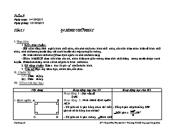 Giáo án Hình học khối 8 tiết 15: Hình chữ nhật