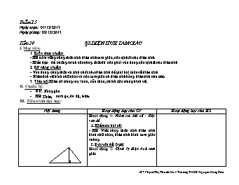 Giáo án Hình học khối 8 tiết 29: Diện tích tam giác
