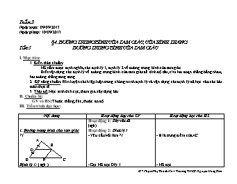 Giáo án Hình học khối 8 tiết 5: Đường trung bình của tam giác