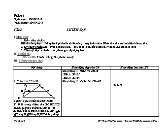 Giáo án Hình học khối 8 tiết 8: Luyện tập