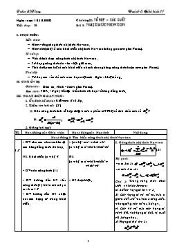 Giáo án môn Đại số & Giải tích 11 tiết 29: Nhị thức newton