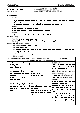 Giáo án môn Đại số & Giải tích 11 tiết 32: Phép thử và biến cố (tt)