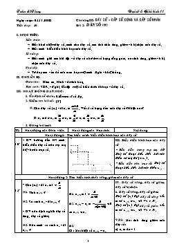 Giáo án môn Đại số & Giải tích 11 tiết 40: Dãy số (tt)