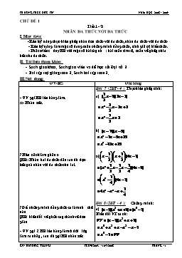 Giáo án Tự chọn 8 - Trường thcs Đức Tín