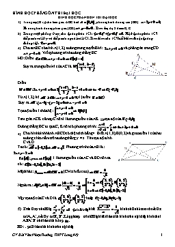 Hình học phẳng ôn thi đại học