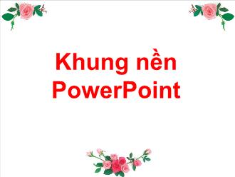 Khung nền PowerPoint