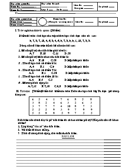 Kiểm tra 1 tiết Chương III - Đại số 8